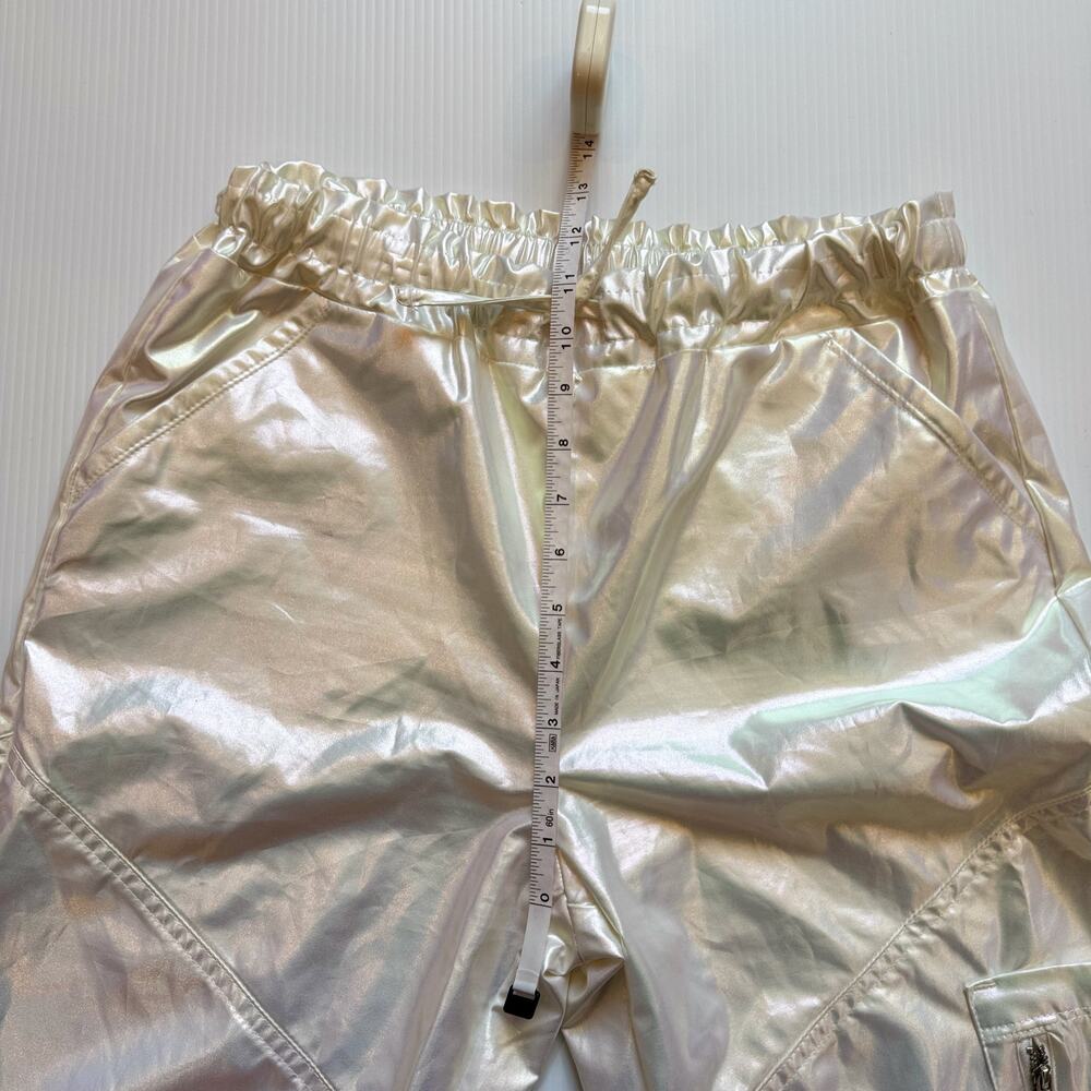 Iridescent Parachute Pants Pearl Rave Festival Y2K Cyber Girl’s XL (Women’s XS) - Picture 8 of 16